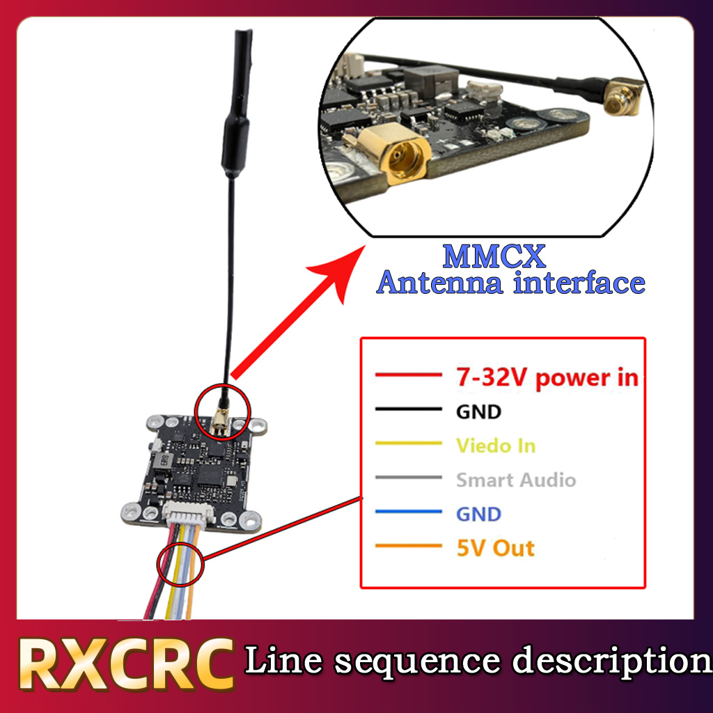 RXCRC 5.8G وحدة 48CH 1.6W VTX  - مراجعة Fpv Drone Transmitter وسعره