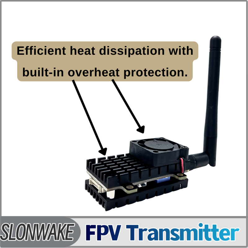 SLONWAKE 5.8G 3000mW محاكاة VT - مراجعة Fpv Drone Transmitter وسعره